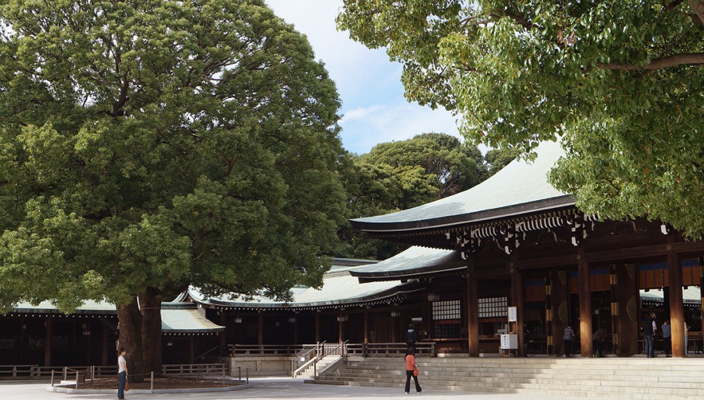 Meiji shrine in tokyo japan