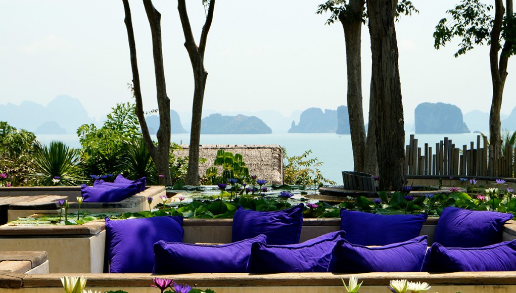 The bar of the six senses luxury hotel in Koh Yao Noi