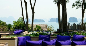 The bar of the six senses luxury hotel in Koh Yao Noi