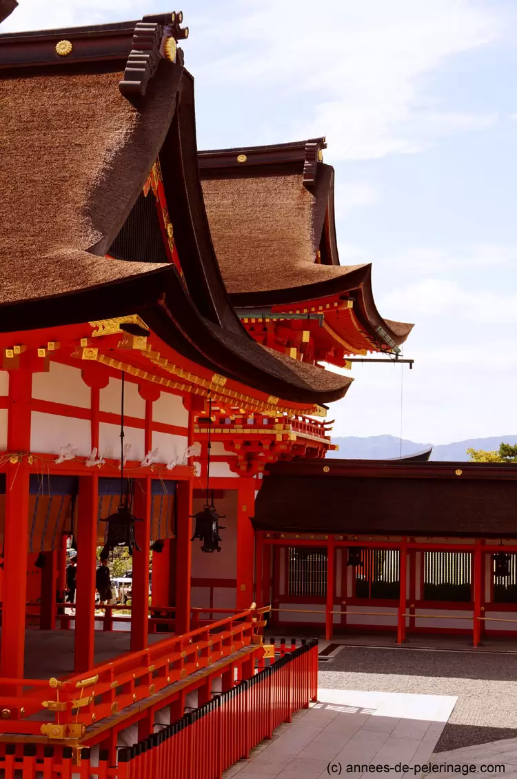 shrine building at fushimi inari shrine in Kyoto, Japan