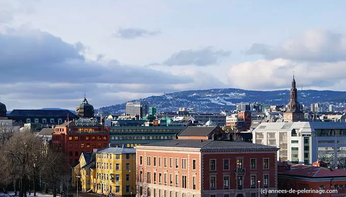 The view on Oslo's city center