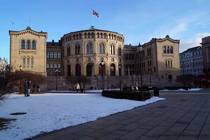 The Storting in Oslo - home to the Norwegian parliament