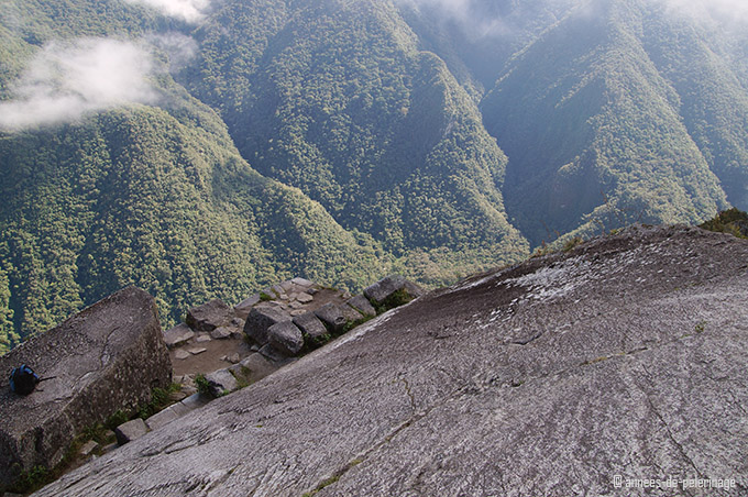 View from the very summit of wayna picchu
