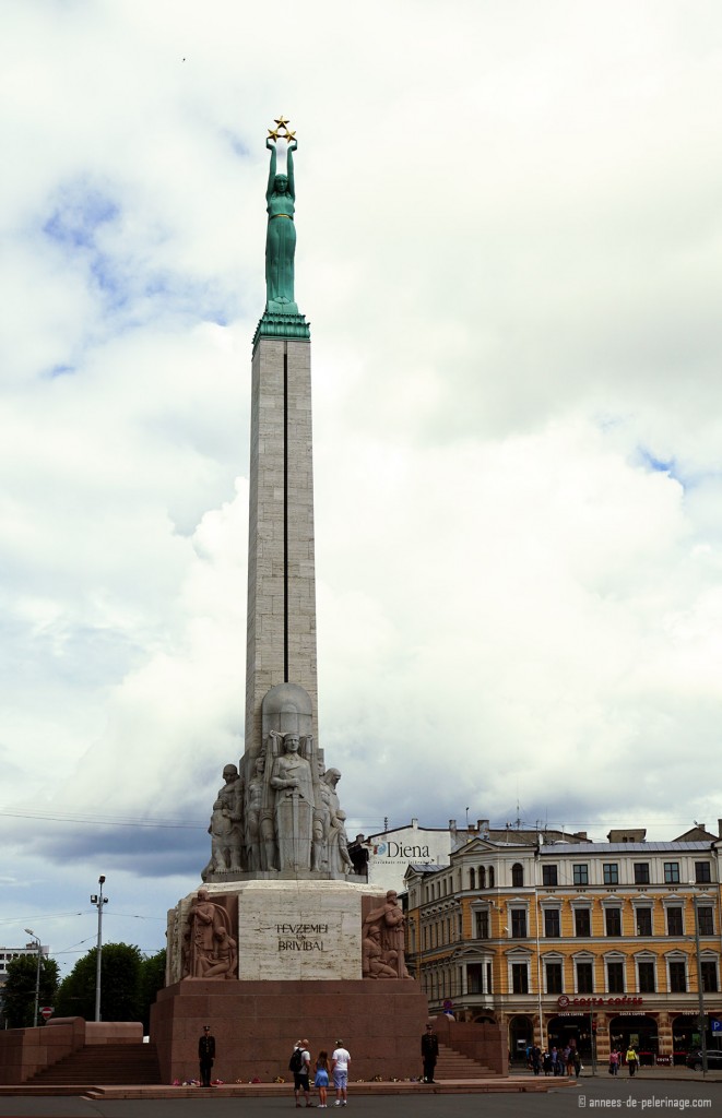 The freedom monument in Riga
