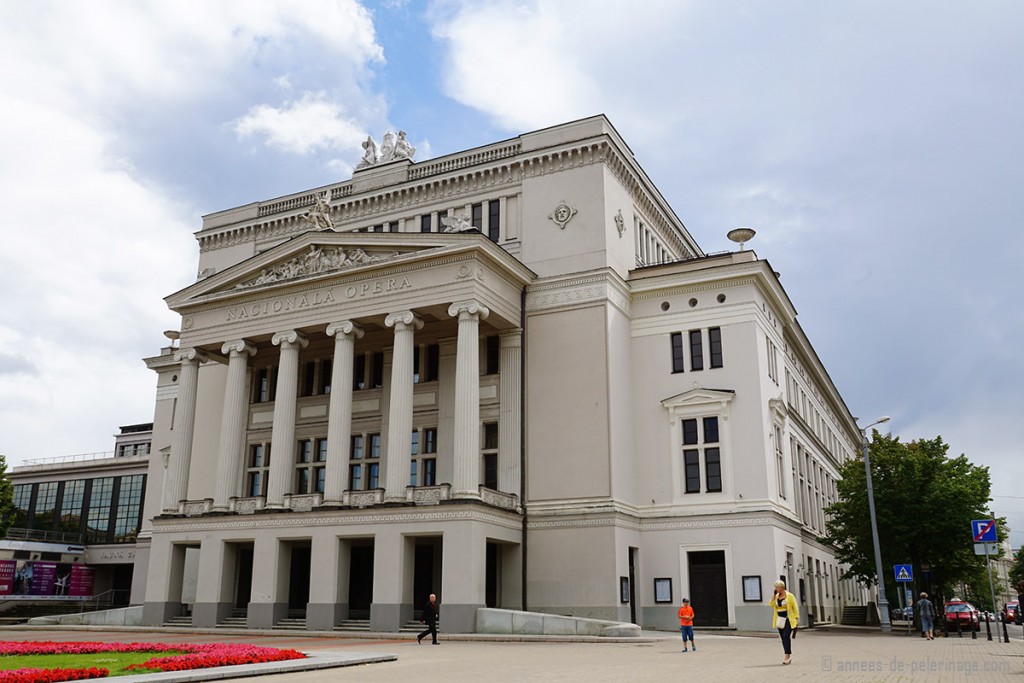 The Latvian national Opera in Riga from outside