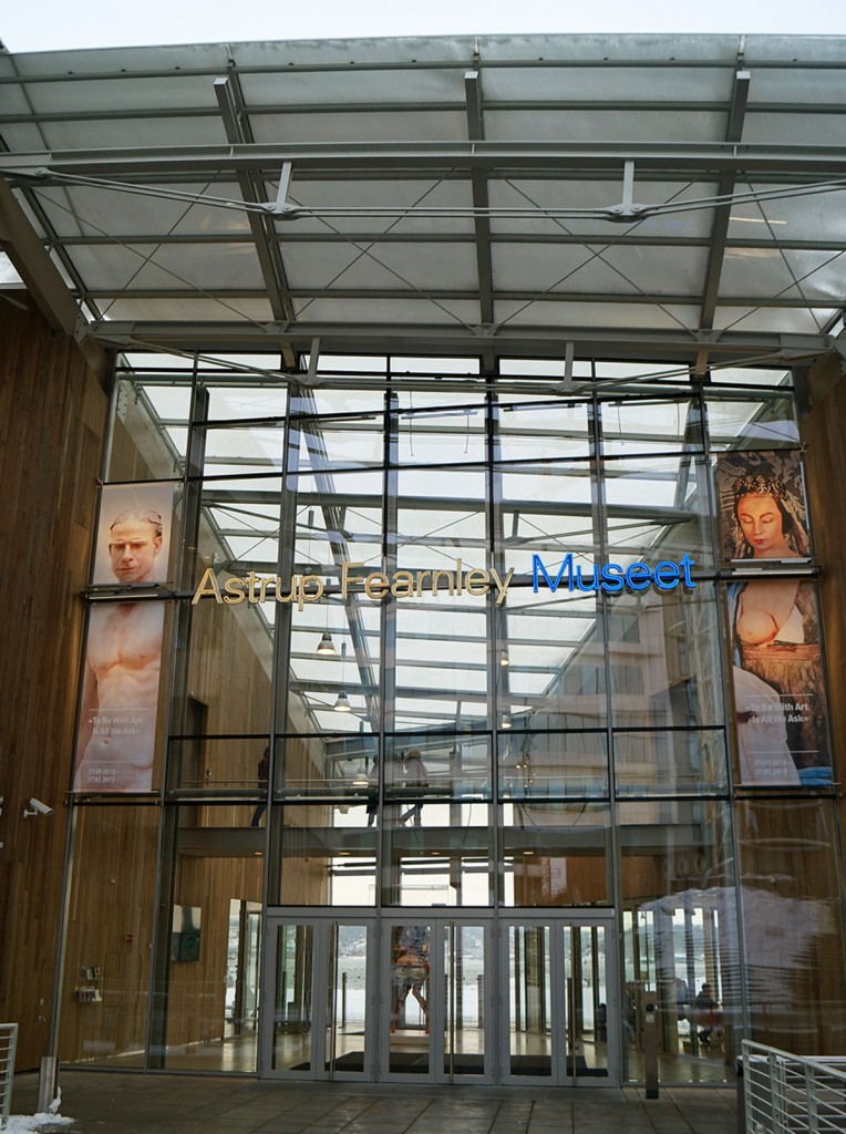 The entrance of the astrup fearnley museum in oslo