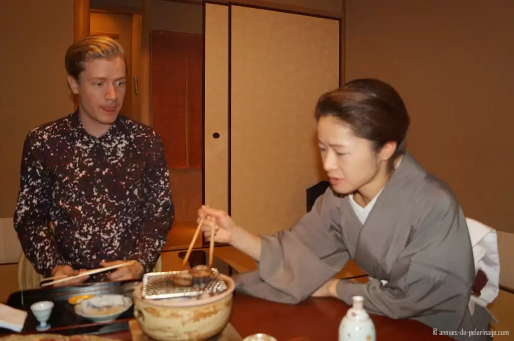 butler dinner tawaraya ryokan kyoto