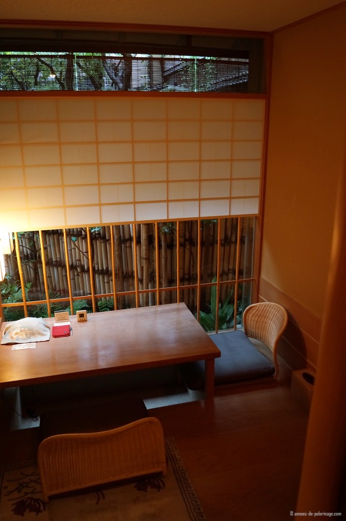 room with a desk tawaraya ryokan kyoto