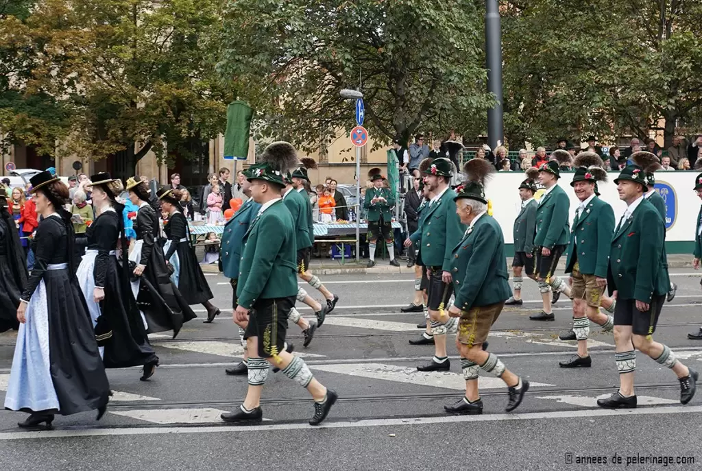 Men with huge gamsbart (chamois beard) at the costumes paradde in munich