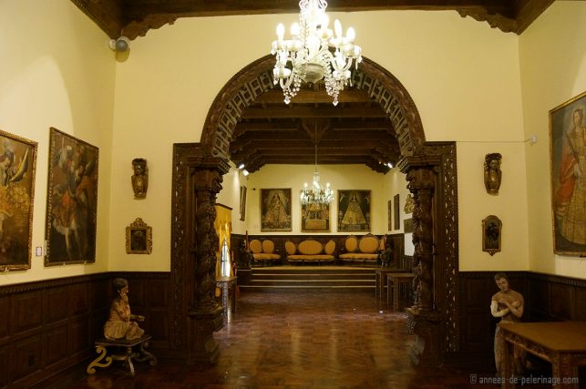 The salón dorado in the archbishop palace in Cusco, Peru