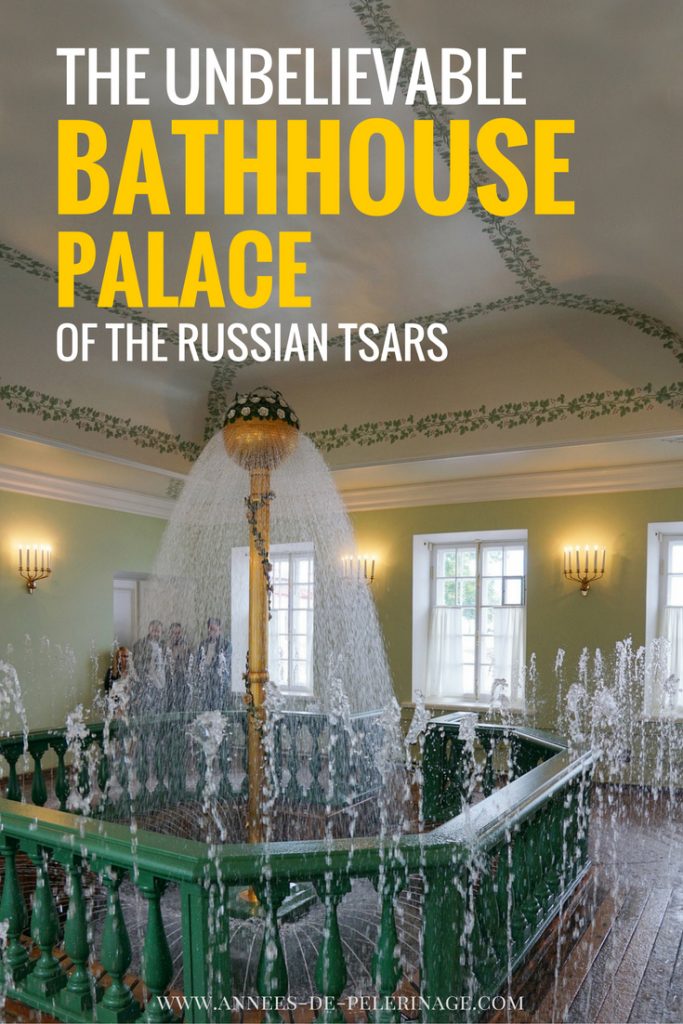 The unbelievable luxury inside the bathhouse of the Russian tsars in St Petersburg Russia. Click for the full tour through Mon Plaisir Palace in Peterhof.