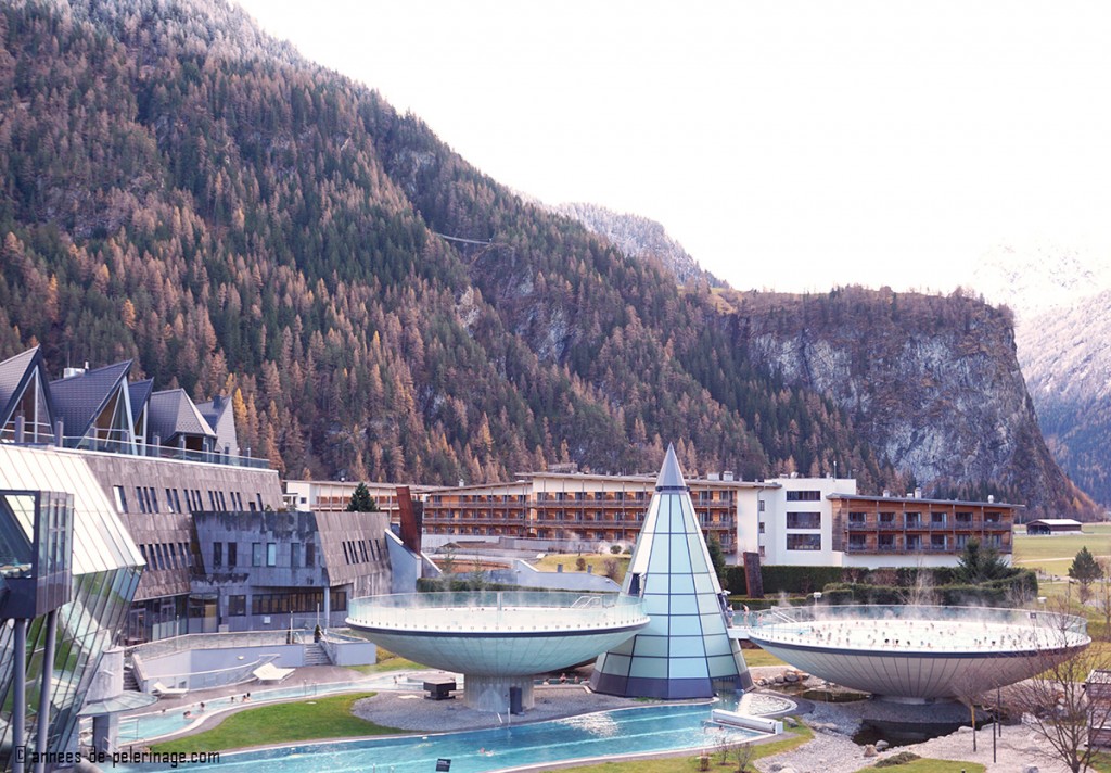 The Aquadome spa near Innsbruck in Winter