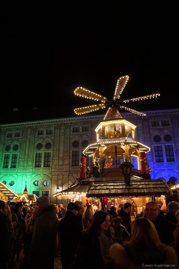 The Christmas marked inside the Residenzhof in Munich