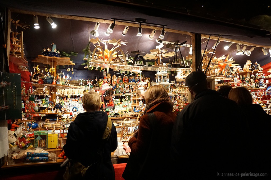 A toy booth on the Christmas market in Munich