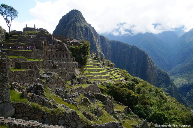 The urban sector of Machu Picchu and Wayna Picchu in the background