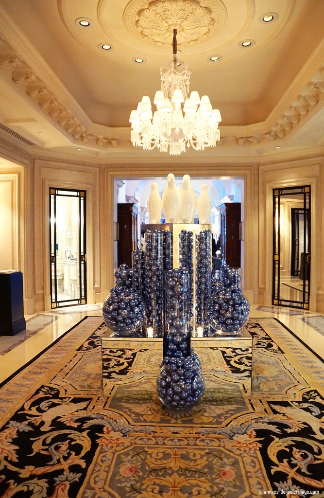 Christmas decoration at the Four Seasons Hotel George V in Paris