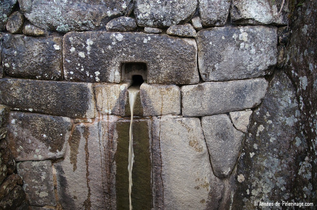 Machu Picchu facts: the fountains inside Machu Picchu are not really operating anymore