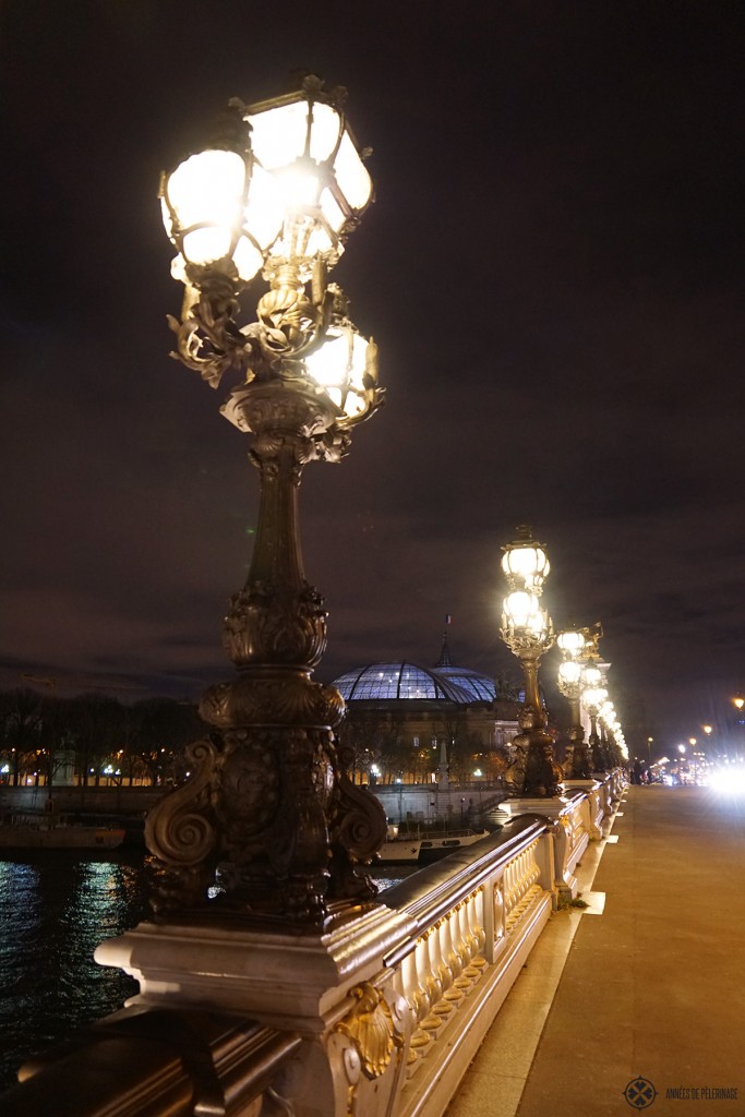 The Grand Palais seen from the Pont Alexandre III in Paris