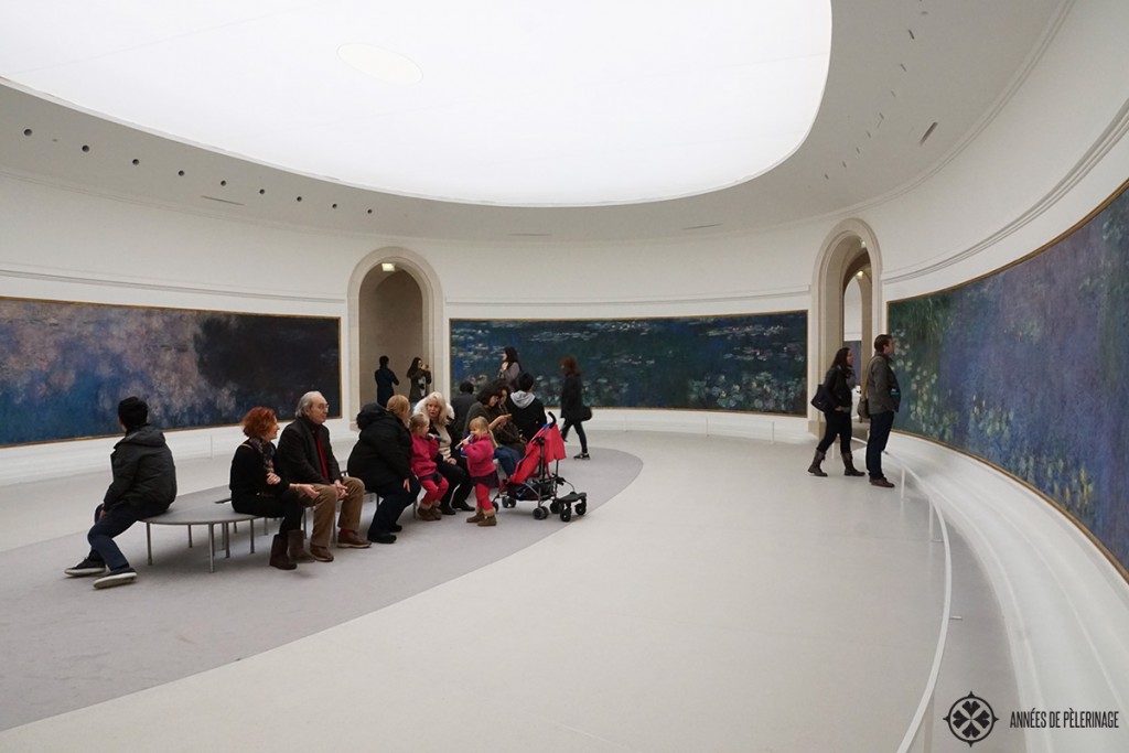 The Musée de l'Orangerie in Paris with its colorful Monet murals