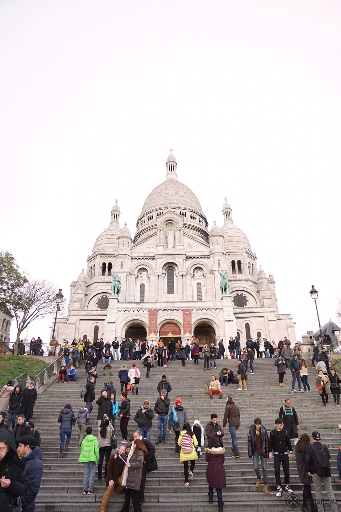 Sacre-Coer abutting Montmartre in Paris