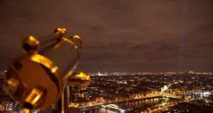 View from the Eifel Tower at night - best view in Paris