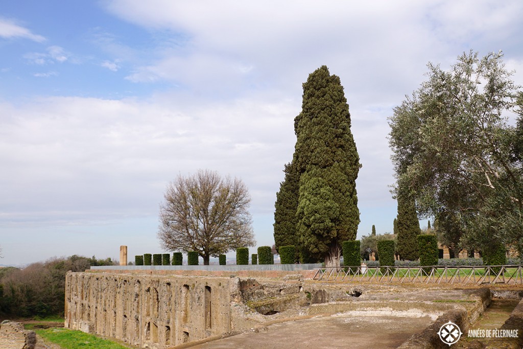 The subterranean under the pecile of the villa Adriana in Tivoli. This is where the servant quarters had been