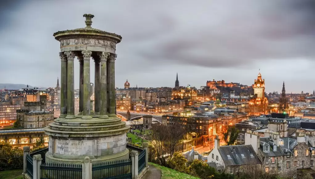 View of Edinburgh from Calton Hill, Scotland