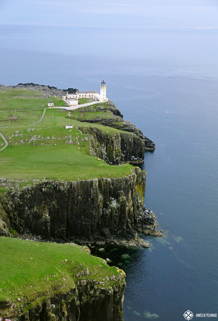 The lighthouse at the Neist point on the Isle of Skye in Scotland