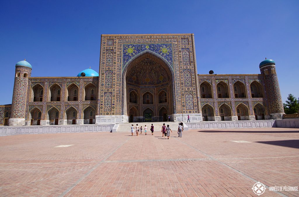 The Tilya-Kori Madrasah in Samarkand, Uzbekistan