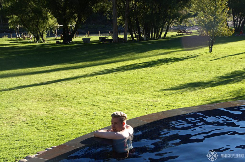 The pool of the Belmond Rio Sagredo Luxury hotel in Peru
