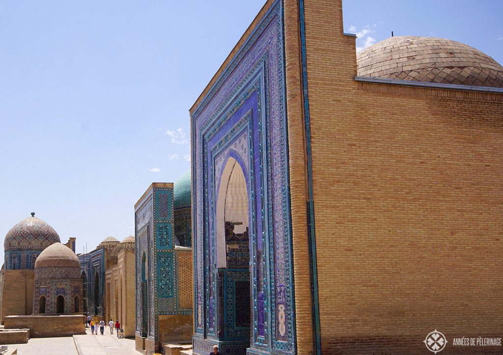 The impressive Shah-i-Zinda necropolis in Samarkand, Uzbekistan