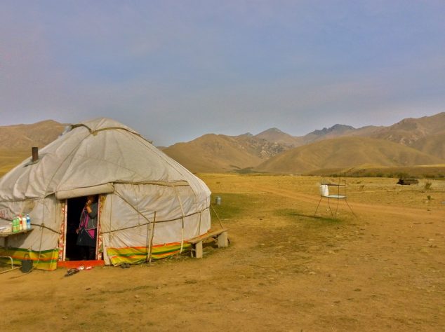 A yurt in the oblast of Talas in Kyrgyzstan