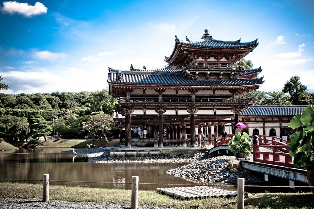 The Byodo-in temple in Kyoto, Japan