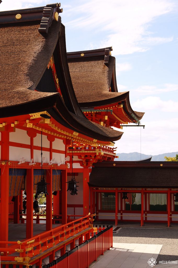 The main hall of the Fushimi Inari Taisha shrine in Kyoto