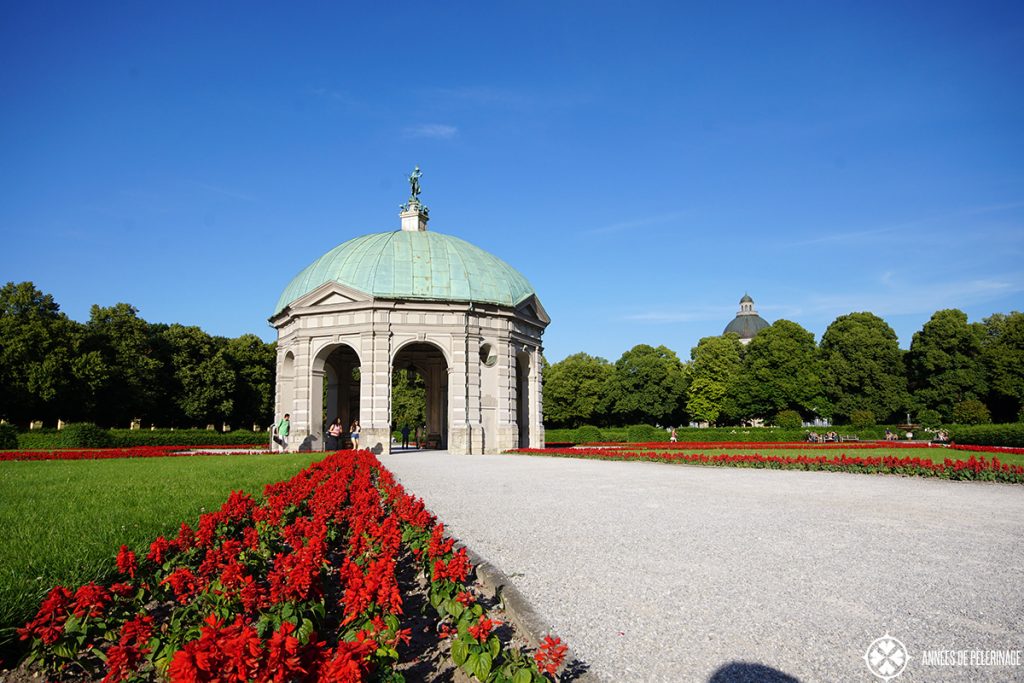 The hofgarten: entrance to the Englische Garden landscape park. It should be high on your list of things to do in Munich, Germany