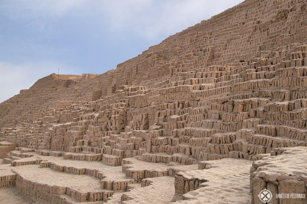 The ruins of Huaca Pucllana in Lima right in the middle of Miraflores