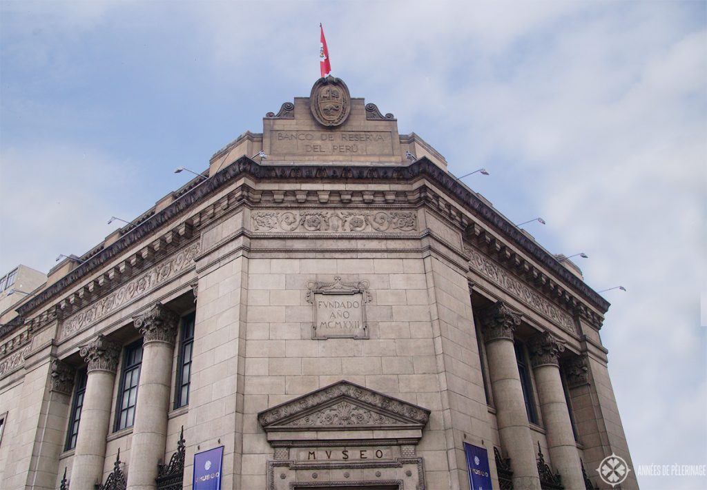 The museo del Banco central de reserve del Peru in the center of Lima