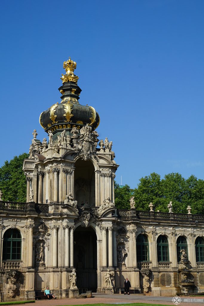 The cupola of the Zwinger palace in Dresden, Germany