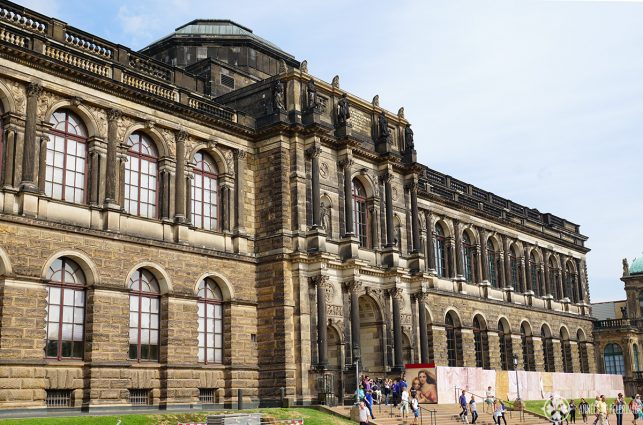 The building of the Old Masters Picture Gallery in Dresden Germany