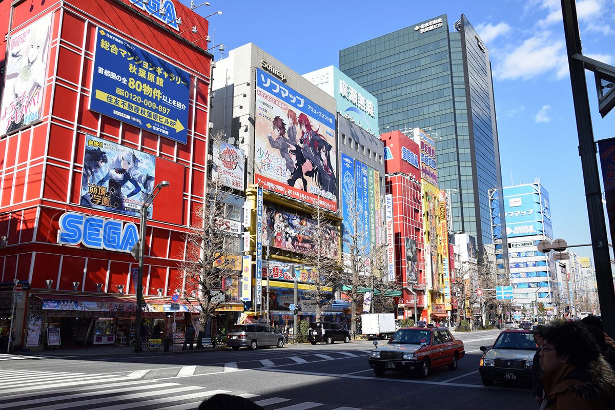 The tech district of Akihabara in Tokyo - you really don't need to bring a lot of electronics for a trip to Japan, but there are some things you should know.