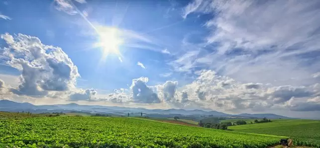 Beautiful landscape in Hokkaido, Japan