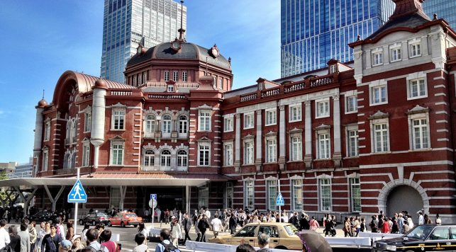 The old brick building of the Tokyo Central station