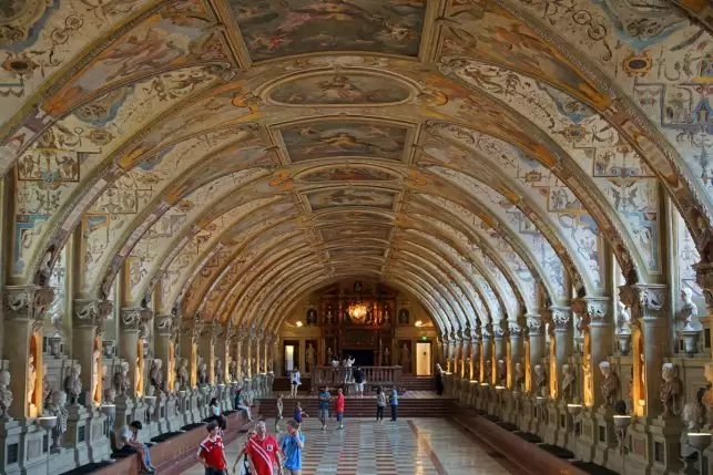 Inside the Munich Residenz castle in the so called Riesensaal