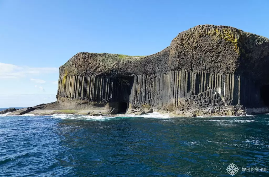 The island of Staffa in Scotland - one of the many tourist attractions