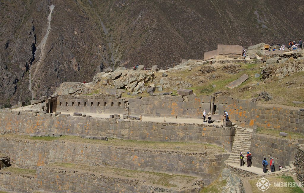 The enclosure of the ten niches in Ollantaytambo, Peru