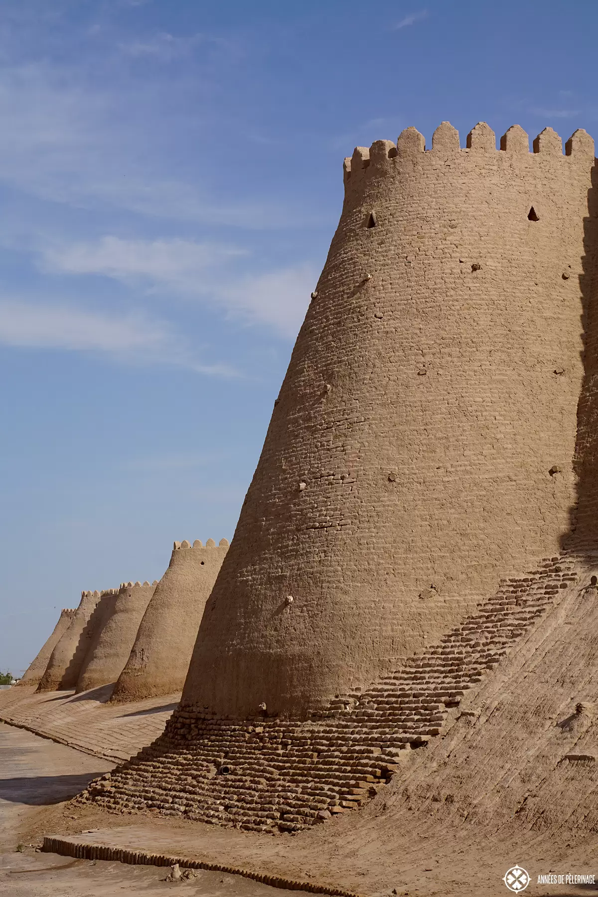 The city wall of Khiva, Uzbekistan