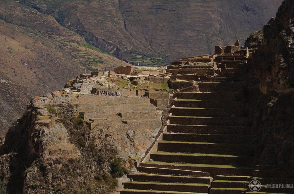 The ancient fortress ruin of Ollantaytambo in Peru