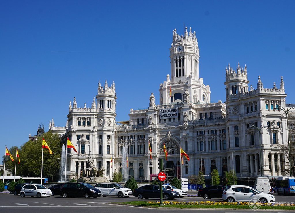 The Cibeles City hall in Madrid, Spain