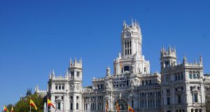 The Cibeles City hall in Madrid, Spain