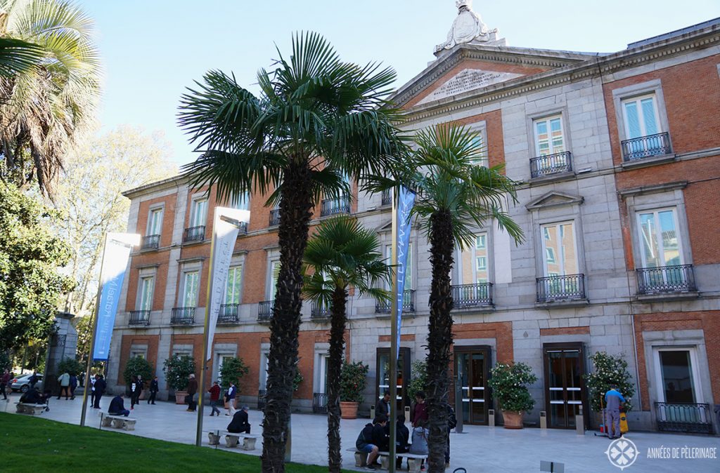 The Thyssen-Bornemisza Museum in Madrid Spain - one of top tourist attaction in the city